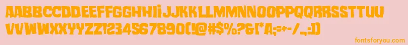 mistertwisted Font – Orange Fonts on Pink Background