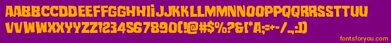 mistertwisted Font – Orange Fonts on Purple Background