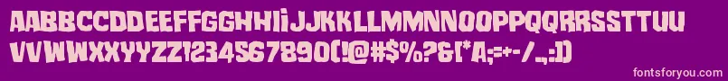 mistertwisted Font – Pink Fonts on Purple Background