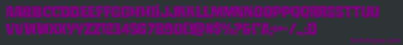 Шрифт mistertwisted – фиолетовые шрифты на чёрном фоне