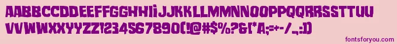 mistertwisted Font – Purple Fonts on Pink Background