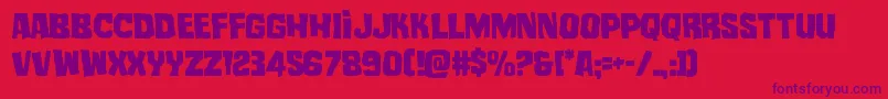 mistertwisted Font – Purple Fonts on Red Background