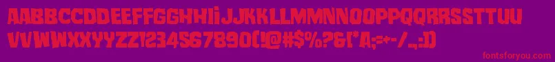 mistertwisted Font – Red Fonts on Purple Background