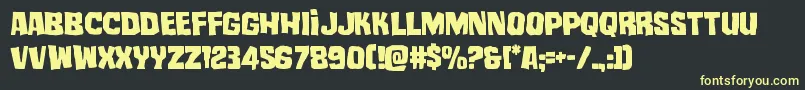 mistertwisted Font – Yellow Fonts on Black Background