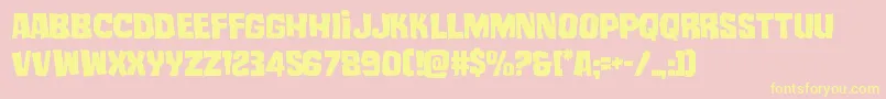 mistertwisted Font – Yellow Fonts on Pink Background