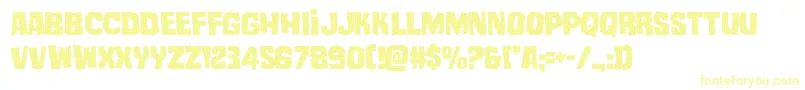 Шрифт mistertwisted – жёлтые шрифты на белом фоне