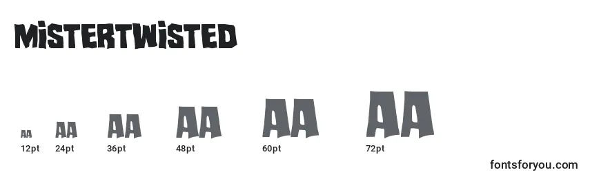 Mistertwisted Font Sizes