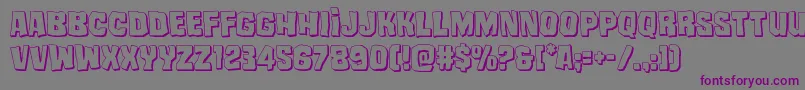 Шрифт mistertwisted3d – фиолетовые шрифты на сером фоне