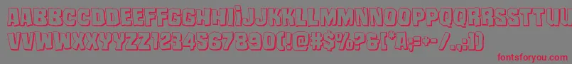 mistertwisted3d Font – Red Fonts on Gray Background