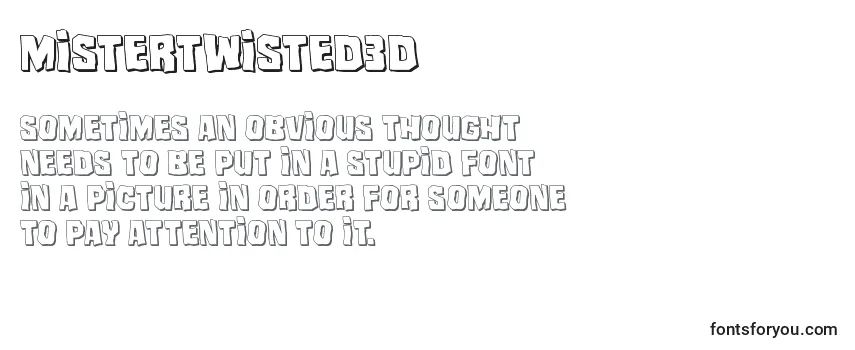 Mistertwisted3d Font