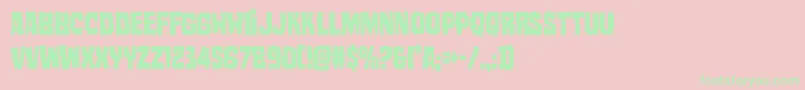 mistertwistedcond Font – Green Fonts on Pink Background