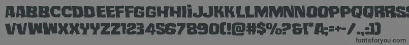 フォントmistertwistedexpand – 黒い文字の灰色の背景