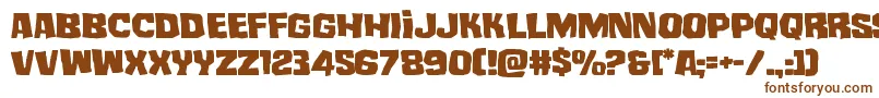 Шрифт mistertwistedexpand – коричневые шрифты на белом фоне