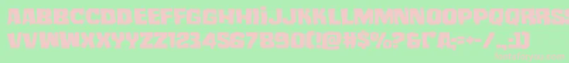 mistertwistedexpand Font – Pink Fonts on Green Background