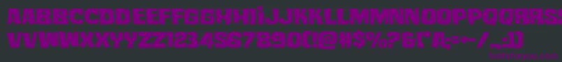 mistertwistedexpand Font – Purple Fonts on Black Background