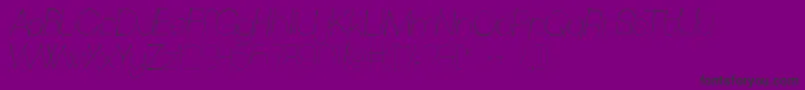 Fonte Sketchica – fontes pretas em um fundo violeta