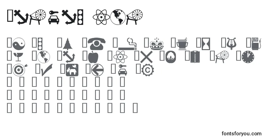 Schriftart Wmsymbols – Alphabet, Zahlen, spezielle Symbole