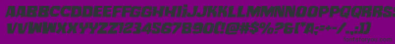 mistertwistedexpandital Font – Black Fonts on Purple Background