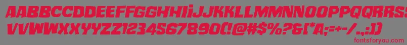 mistertwistedexpandital Font – Red Fonts on Gray Background