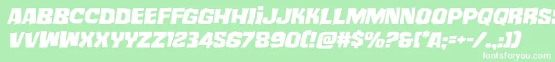 mistertwistedexpandital Font – White Fonts on Green Background