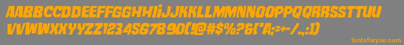 mistertwistedital Font – Orange Fonts on Gray Background