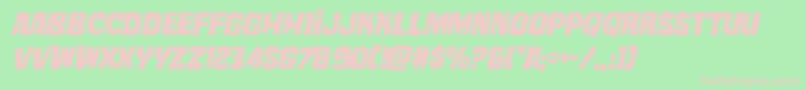 mistertwistedital Font – Pink Fonts on Green Background