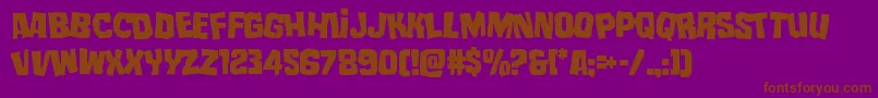 mistertwistedlean Font – Brown Fonts on Purple Background