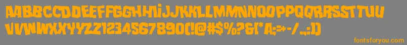 mistertwistedlean Font – Orange Fonts on Gray Background