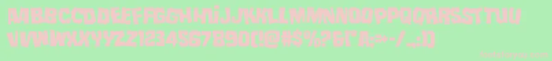 mistertwistedlean Font – Pink Fonts on Green Background