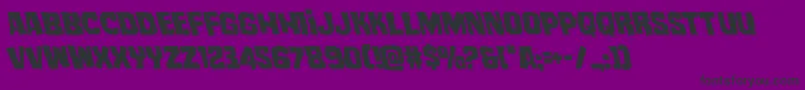 Шрифт mistertwistedleft – чёрные шрифты на фиолетовом фоне