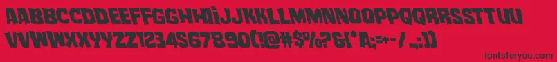 mistertwistedleft Font – Black Fonts on Red Background