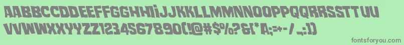 mistertwistedleft Font – Gray Fonts on Green Background