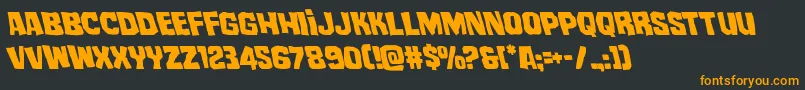 mistertwistedleft Font – Orange Fonts on Black Background