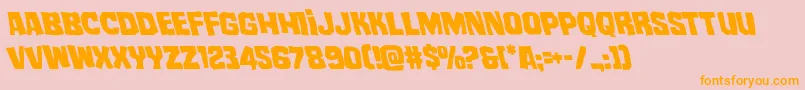 mistertwistedleft Font – Orange Fonts on Pink Background