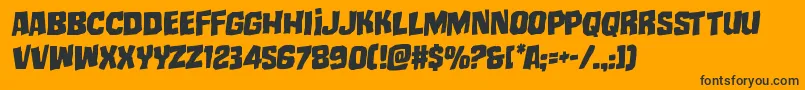 mistertwistedrotal Font – Black Fonts on Orange Background