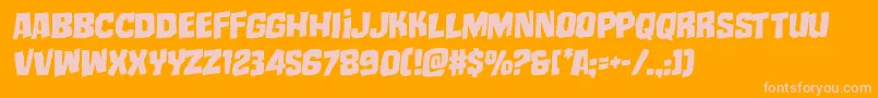 mistertwistedrotal Font – Pink Fonts on Orange Background