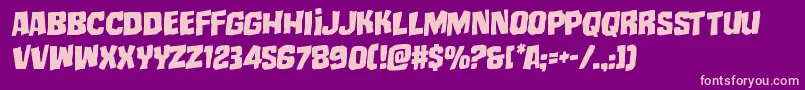 mistertwistedrotal Font – Pink Fonts on Purple Background