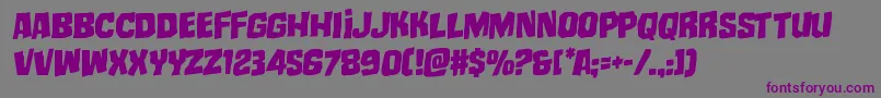 Шрифт mistertwistedrotal – фиолетовые шрифты на сером фоне