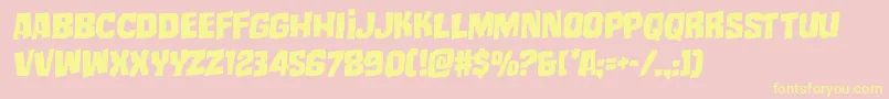 mistertwistedrotal Font – Yellow Fonts on Pink Background