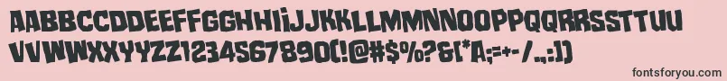 mistertwistedrotate Font – Black Fonts on Pink Background