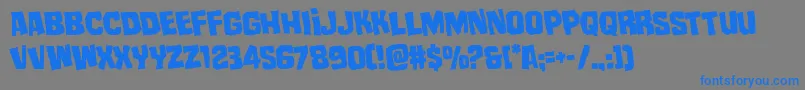 mistertwistedrotate Font – Blue Fonts on Gray Background