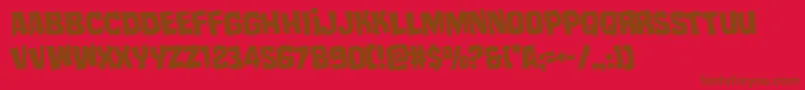 mistertwistedrotate Font – Brown Fonts on Red Background