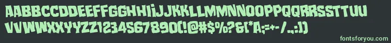 mistertwistedrotate Font – Green Fonts on Black Background