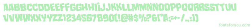 mistertwistedrotate Font – Green Fonts on White Background