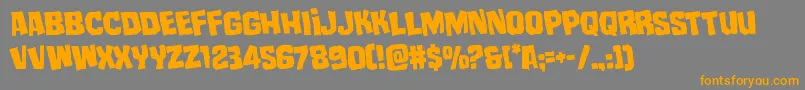 mistertwistedrotate Font – Orange Fonts on Gray Background