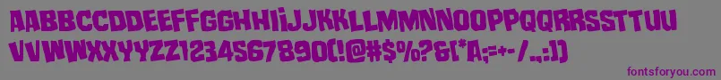mistertwistedrotate Font – Purple Fonts on Gray Background