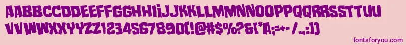 mistertwistedrotate Font – Purple Fonts on Pink Background