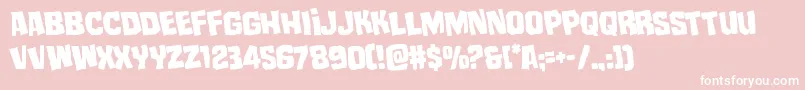 mistertwistedrotate Font – White Fonts on Pink Background