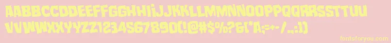 mistertwistedrotate Font – Yellow Fonts on Pink Background
