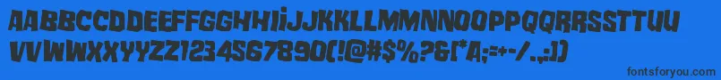 mistertwistedrotate2 Font – Black Fonts on Blue Background